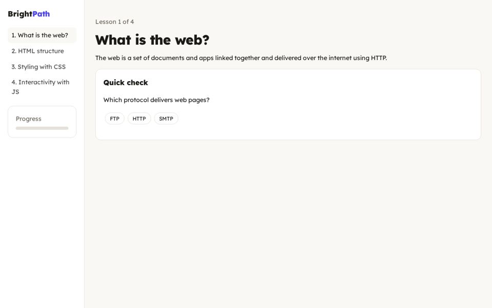 BrightPath Course preview