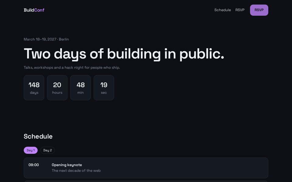 BuildConf 2027 preview
