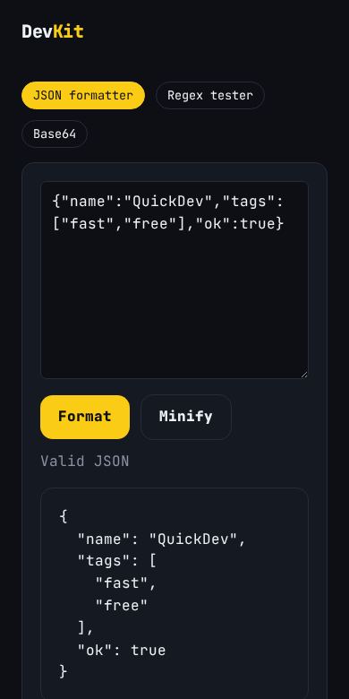 DevKit Toolbox screenshot 2