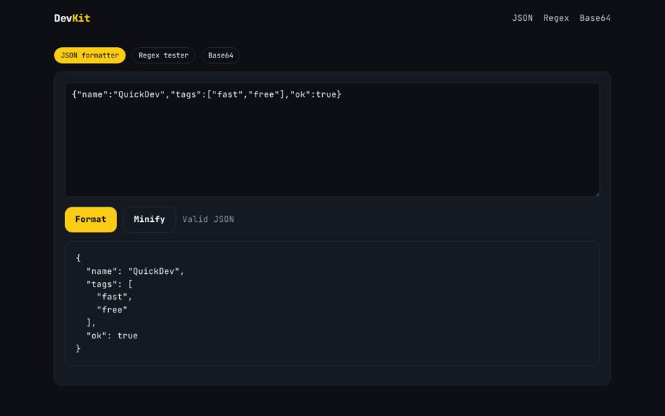 DevKit Toolbox preview