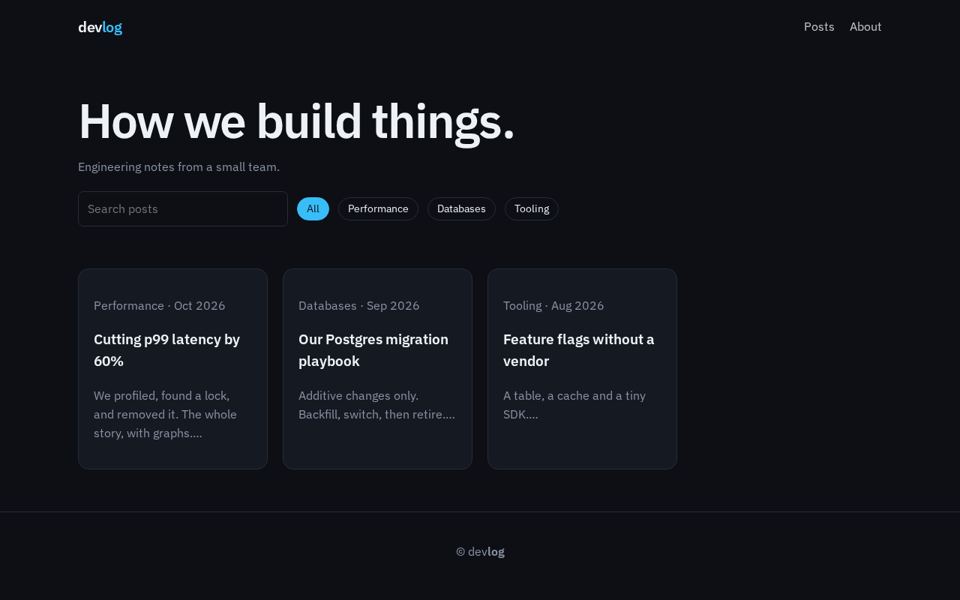 Devlog preview
