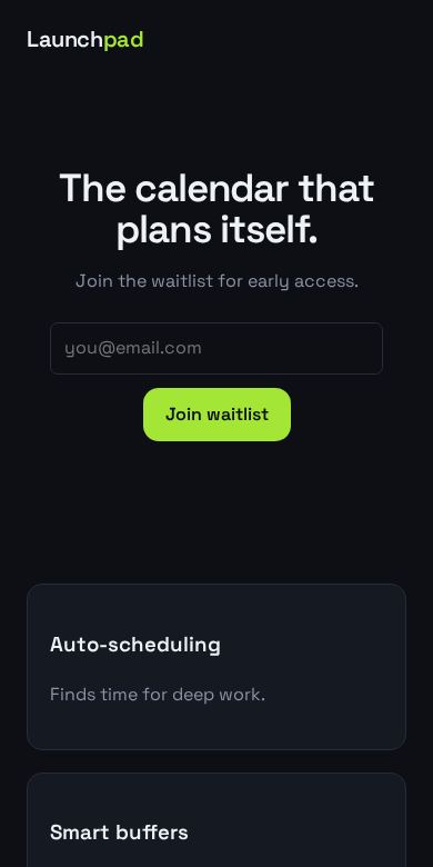Launchpad Waitlist screenshot 2