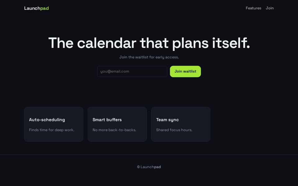 Launchpad Waitlist preview