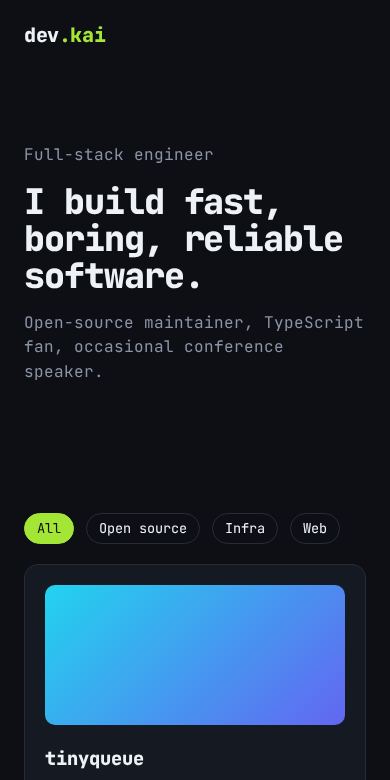 Neon Dev Folio screenshot 2
