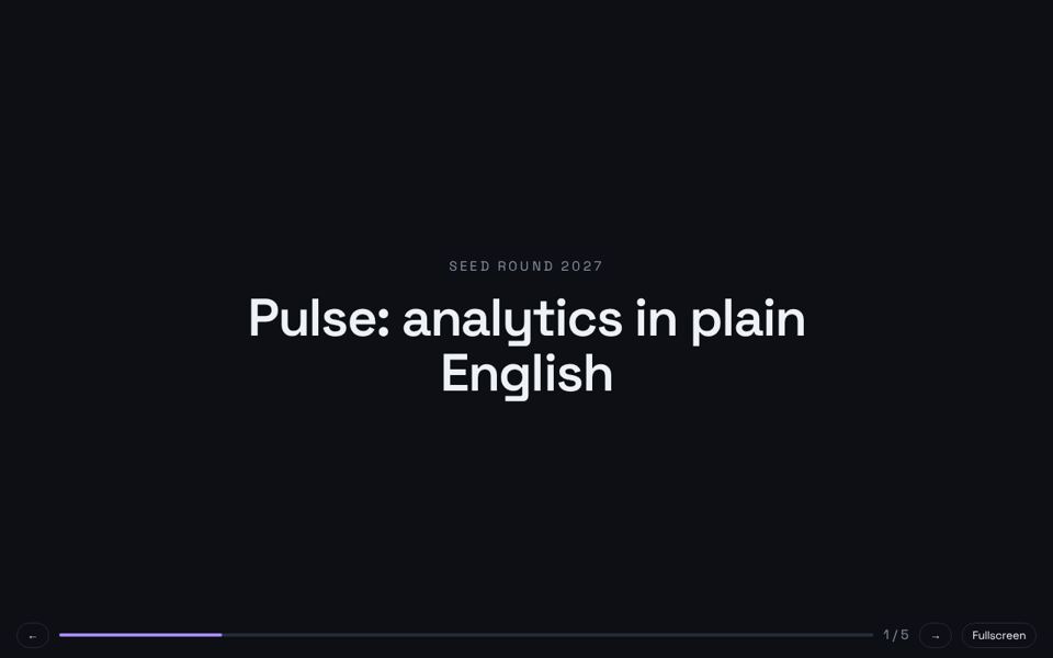 Seed Pitch Deck preview