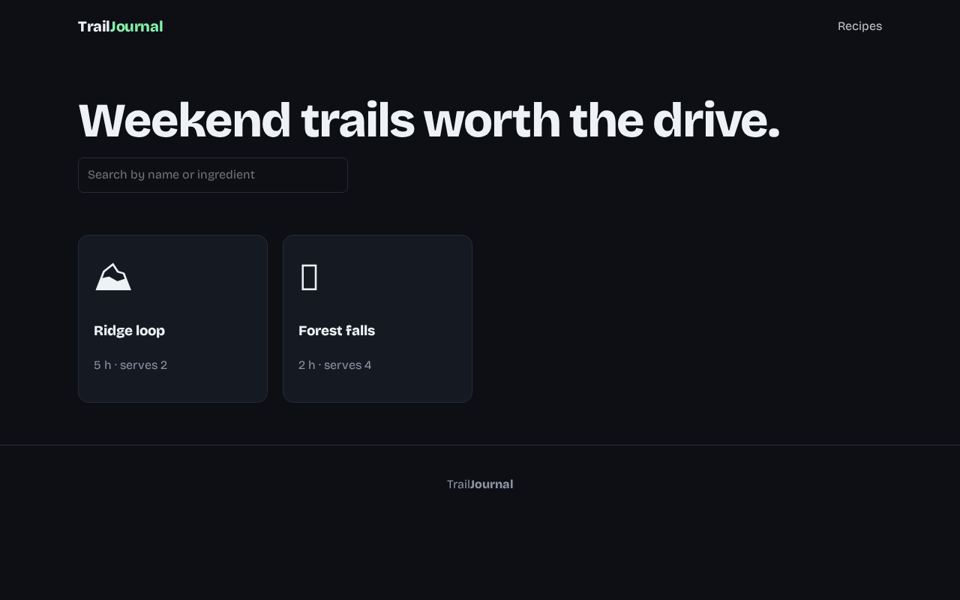 Trail Journal preview
